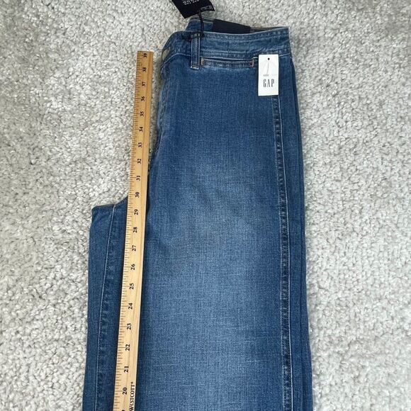 Gap High Rise Wide Leg Crop Jean Medium Indigo Wash 10/30 Tall NEW - Picture 10 of 11